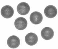 .490" round balls, pure lead, Hornady, per 100